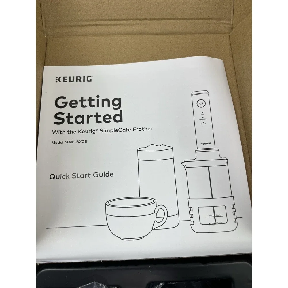 Keurig Simple Cafe Milk Frother USB Rechargable‎ Latte Capuccino Cold Foam Maker